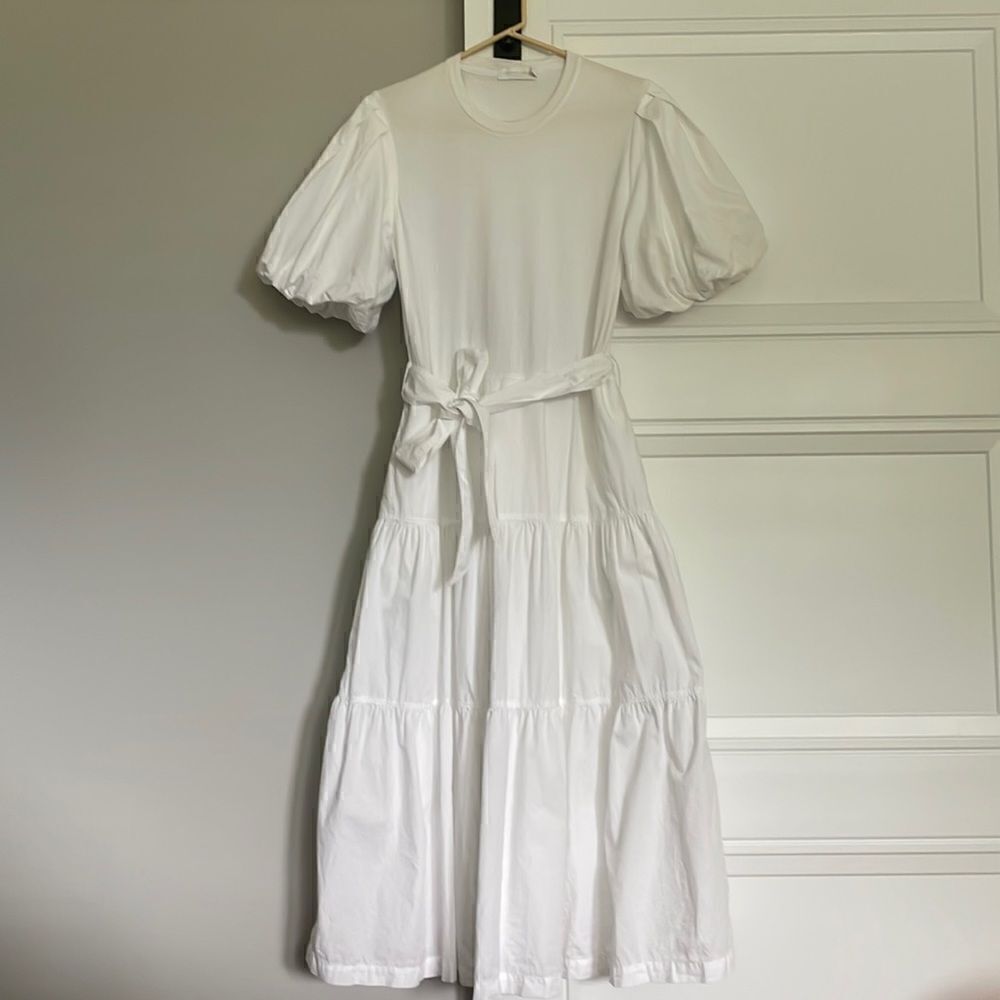 JonathanโSimkhaiโWhiteโTieredโDress